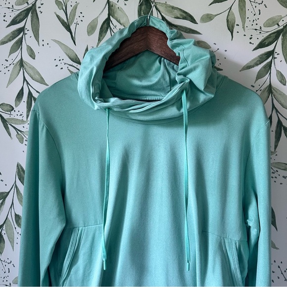 Columbia PFG Hooded Long Sleeve Shirt. Small. Green. - Picture 2 of 11